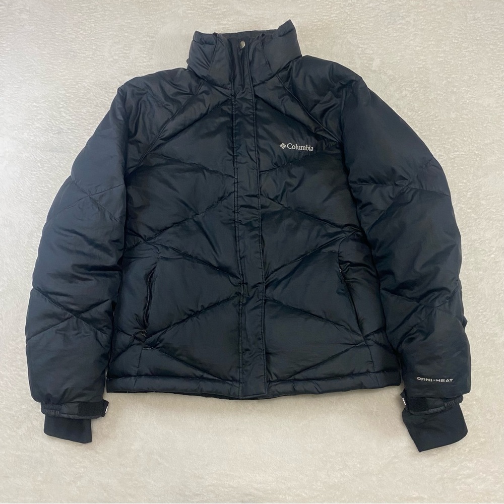 Columbia Omni-Heat Duck Down Women’s Black Puffer Winter Jacket Size 14-16